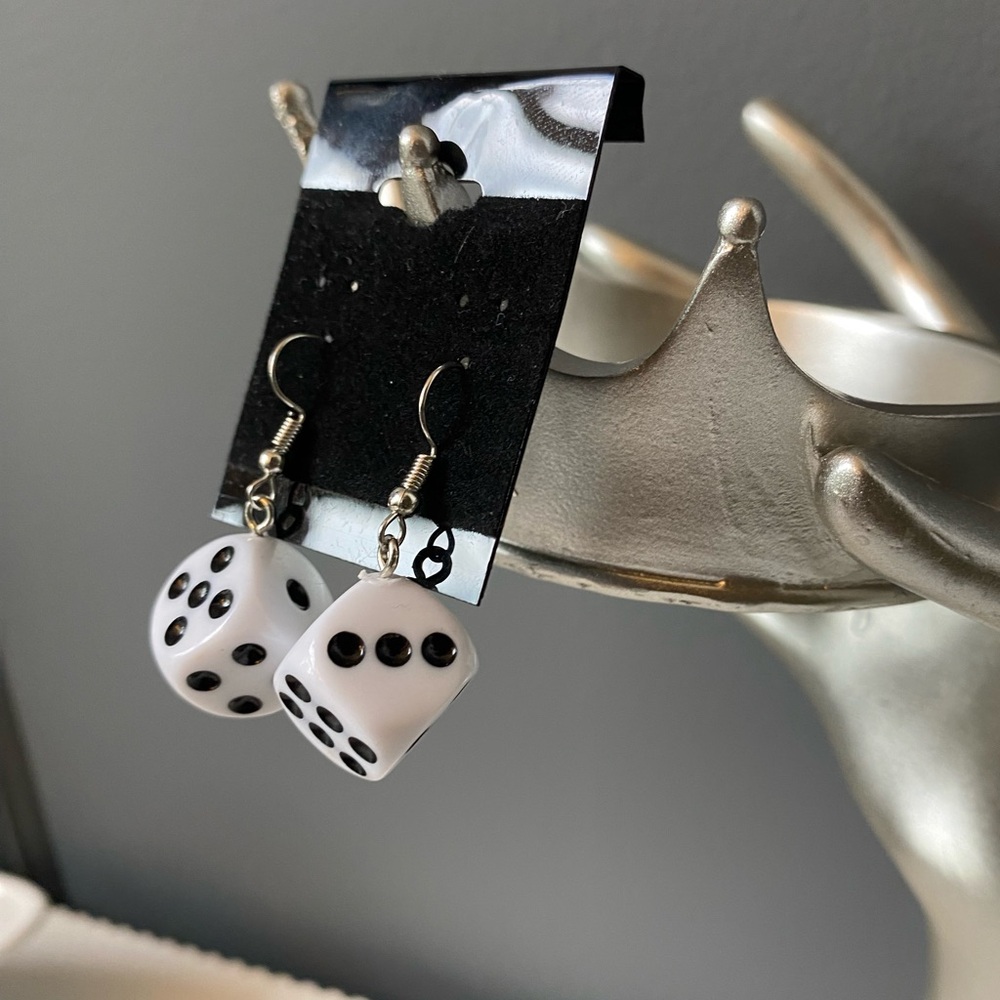 Dice earrings